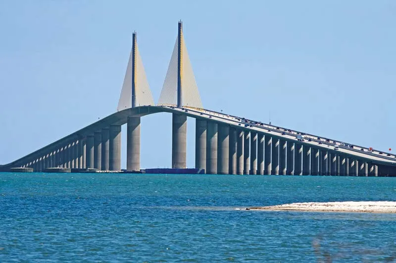Sunshine Skyway Bridge - St. Pete offshore fishing charters
